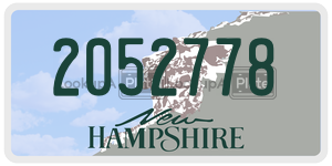 2052778  license plate in NH