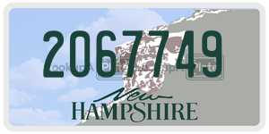 2067749  license plate in NH
