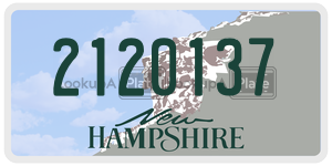2120137 license plate in New Hampshire