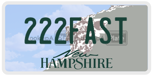 222FAST  license plate in NH