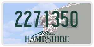 2271350 license plate in New Hampshire