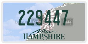 229447  license plate in NH