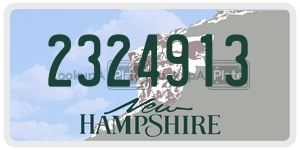 2324913  license plate in NH