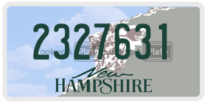 2327631 license plate in New Hampshire