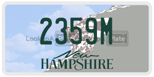 2359M license plate in New Hampshire