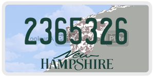 2365326 license plate in New Hampshire
