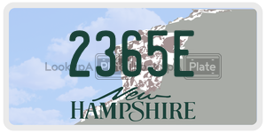 2365E  license plate in NH