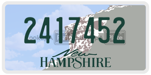 2417452 license plate in New Hampshire