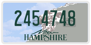 2454748  license plate in NH