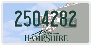 2504282  license plate in NH