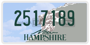 2517189  license plate in NH