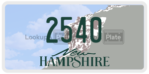 2540  license plate in NH