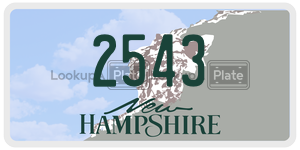 2543  license plate in NH