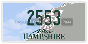 2553  license plate in NH