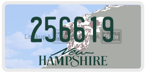 256619  license plate in NH