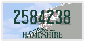 2584238  license plate in NH