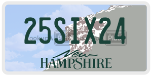 25SIX24  license plate in NH