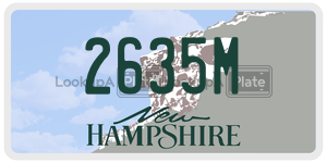 2635M  license plate in NH