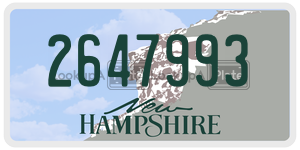 2647993  license plate in NH