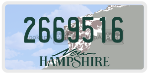 2669516  license plate in NH