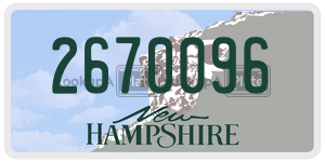 2670096  license plate in NH