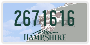 2671616  license plate in NH