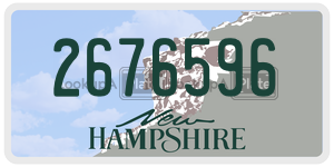 2676596  license plate in NH