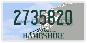 2735820  license plate in NH