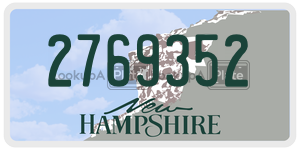 2769352 license plate in New Hampshire