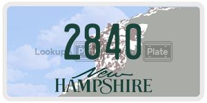 2840  license plate in NH