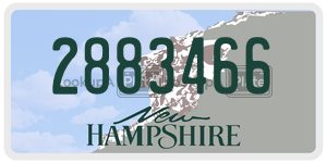2883466 license plate in New Hampshire