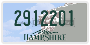 2912201  license plate in NH