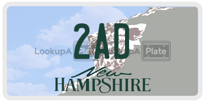 2AD  license plate in NH