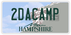 2DACAMP  license plate in NH