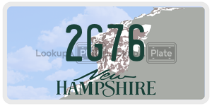 2G76  license plate in NH