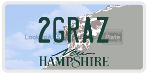 2GRAZ  license plate in NH