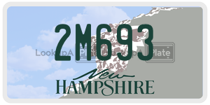 2M693  license plate in NH