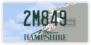 2M849  license plate in NH
