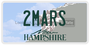 2MARS  license plate in NH