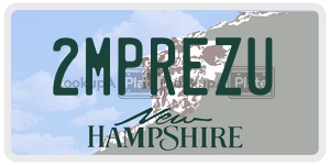 2MPREZU  license plate in NH