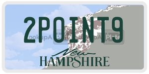 2POINT9  license plate in NH