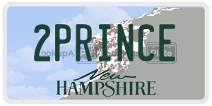2PRINCE  license plate in NH