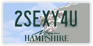 2SEXY4U  license plate in NH