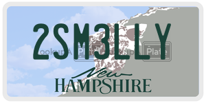 2SM3LLY  license plate in NH