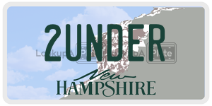 2UNDER  license plate in NH