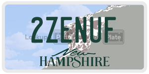 2ZENUF  license plate in NH