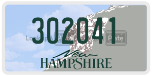 302041  license plate in NH