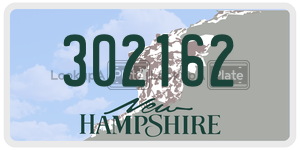 302162  license plate in NH