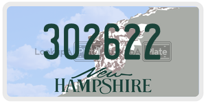 302622  license plate in NH