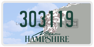 303119  license plate in NH